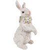 Clayre & Eef 6PR4092 Conejo Decorativo Blanco 12x9x20 cm