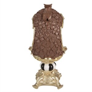 Clayre & Eef 6PR4099 Decoración Conejo en Huevo Marrón 16x14x30 cm