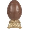 Clayre & Eef 6PR4105 Huevo Decorativo Relieve Conejo Marrón Dorado 14x14x25 cm