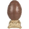 Clayre & Eef 6PR4105 Huevo Decorativo Relieve Conejo Marrón Dorado 14x14x25 cm