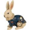 Clayre & Eef 6PR4117 Decoración Conejo 27x17x29 cm Beige Azul