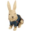 Clayre & Eef 6PR4117 Decoración Conejo 27x17x29 cm Beige Azul