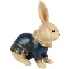 Clayre & Eef 6PR4117 Decoración Conejo 27x17x29 cm Beige Azul