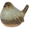 Clayre & Eef 6PR4123 Decoración Pájaro 16x12x14 cm Verde Marrón