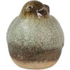 Clayre & Eef 6PR4123 Decoración Pájaro 16x12x14 cm Verde Marrón