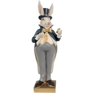 Clayre & Eef 6PR4129 Conejo Decorativo Beige Azul...