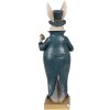Conejo Decorativo Clayre & Eef 6PR4129 Beige Azul 10x8x30 cm