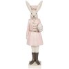 Clayre & Eef 6PR4130 Conejo Decorativo Beige Rosa 7x6x23 cm