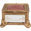 Clayre & Eef 6PR4132 Caja para joyas color oro 12x12x7 cm
