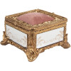Clayre & Eef 6PR4132 Caja para joyas color oro 12x12x7 cm