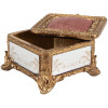 Clayre & Eef 6PR4132 Caja para joyas color oro 12x12x7 cm