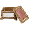 Clayre & Eef 6PR4132 Caja para joyas color oro 12x12x7 cm