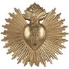Clayre & Eef 6PR4133 Decoración mural 17x2x16 cm Color oro