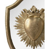 Clayre & Eef 6PR4135 Decoración mural 25x3x30 cm Color dorado