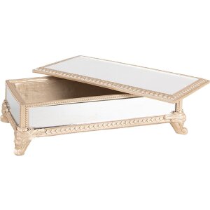 Clayre & Eef 6PR4136 Joyero Beige 21x11x7 cm Diseño Elegante