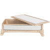 Clayre & Eef 6PR4136 Joyero Beige 21x11x7 cm Diseño Elegante