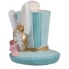 Clayre & Eef 6PR4153 Sombrero Decorativo Azul 13x11x12 cm