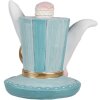 Clayre & Eef 6PR4153 Sombrero Decorativo Azul 13x11x12 cm