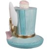 Clayre & Eef 6PR4154 Sombrero Decorativo Azul 9x8x9 cm