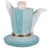 Clayre & Eef 6PR4154 Sombrero Decorativo Azul 9x8x9 cm