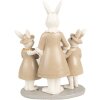 Clayre & Eef 6PR4994 Decoración Conejo Blanco Marrón 16x8x21 cm