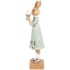 Clayre & Eef 6PR5002 Decoración Conejo 9x8x28cm Marrón Verde