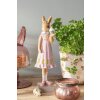 Clayre & Eef 6PR5003 Conejo decorativo 9x8x28 cm en marrón rosa