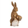 Clayre & Eef 6PR5009 Conejo Decorativo Marrón 9x7x14 cm