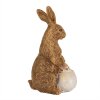 Clayre & Eef 6PR5009 Conejo Decorativo Marrón 9x7x14 cm