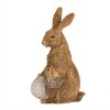 Clayre & Eef 6PR5009 Conejo Decorativo Marrón 9x7x14 cm