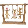 Clayre & Eef 6PR5010 Conejo Decorativo 26x6x20 cm Marrón Beige