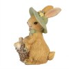 Clayre & Eef 6PR5018 Decoración Conejo 8x6x11 cm Marrón Verde