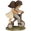 Clayre & Eef 6PR5027 Decoración Niños en Bicicleta 10x6x14 cm Marrón