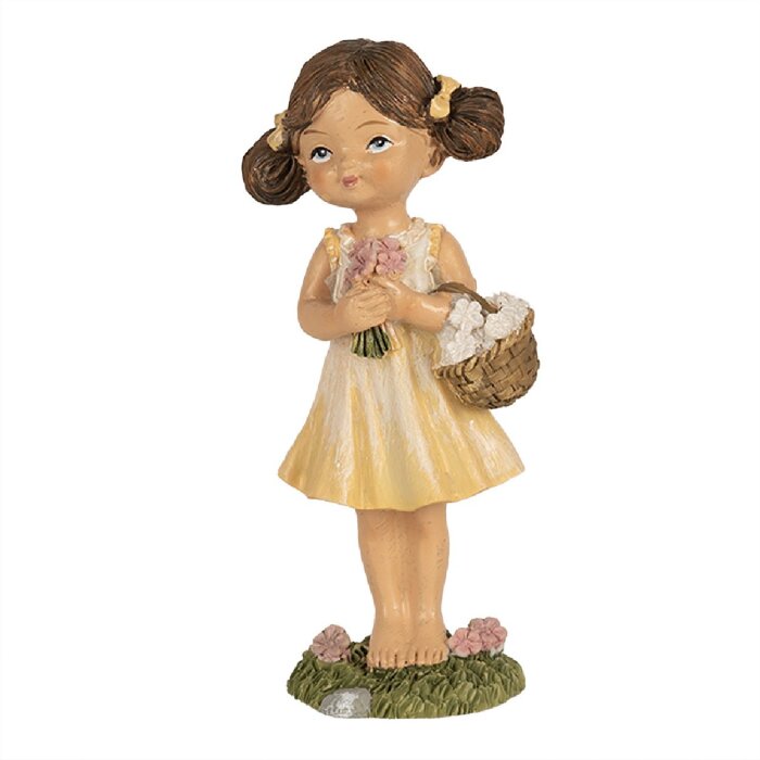 Clayre & Eef 6PR5028 Figura Decoración Infantil 6x4x13 cm Amarillo