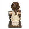 Clayre & Eef 6PR5029 Niño con piano figurita decorativa 10x6x10 cm Marrón
