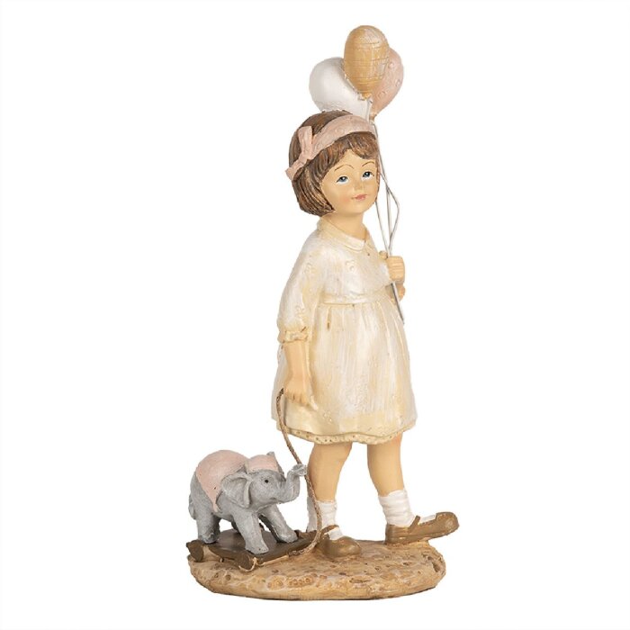 Clayre & Eef 6PR5031 Figura Decorativa Niño Beige 9x6x18 cm