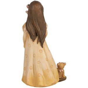 Clayre & Eef 6PR5035 Figurita Decorativa Niño Beige 8x6x15 cm
