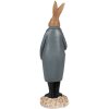 Clayre & Eef 6PR5037 Conejo Decorativo Marrón Gris 10x9x34 cm Estilo Campestre
