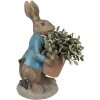 Clayre & Eef 6PR5038 Conejo Decorativo Marrón Azul 26x21x46 cm