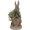 Clayre & Eef 6PR5038 Conejo Decorativo Marrón Azul 26x21x46 cm