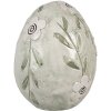 Clayre & Eef 6PR5043 Huevo decorativo verde Ø 10x13 cm - Decoración de Pascua