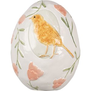 Clayre & Eef 6PR5044 Huevo Blanco Decorativo Ø...