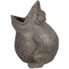 Clayre & Eef 6PR5059 Florero Decoración Rana 19x18x23cm Gris