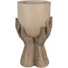 Clayre & Eef 6PR5061 Decoración Macetero 22x19x37 cm Beige