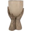 Clayre & Eef 6PR5061 Decoración Macetero 22x19x37 cm Beige