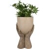 Clayre & Eef 6PR5061 Decoración Macetero 22x19x37 cm Beige