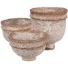 Clayre & Eef 6PR5062 Maceta Beige 27x29x17 cm Decoración Hogar
