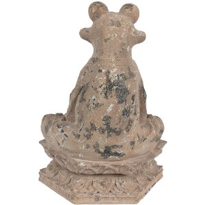 Clayre & Eef 6PR5063 Decoración Rana 27x17x37 cm Marrón