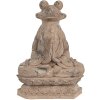 Clayre & Eef 6PR5063 Decoración Rana 27x17x37 cm Marrón