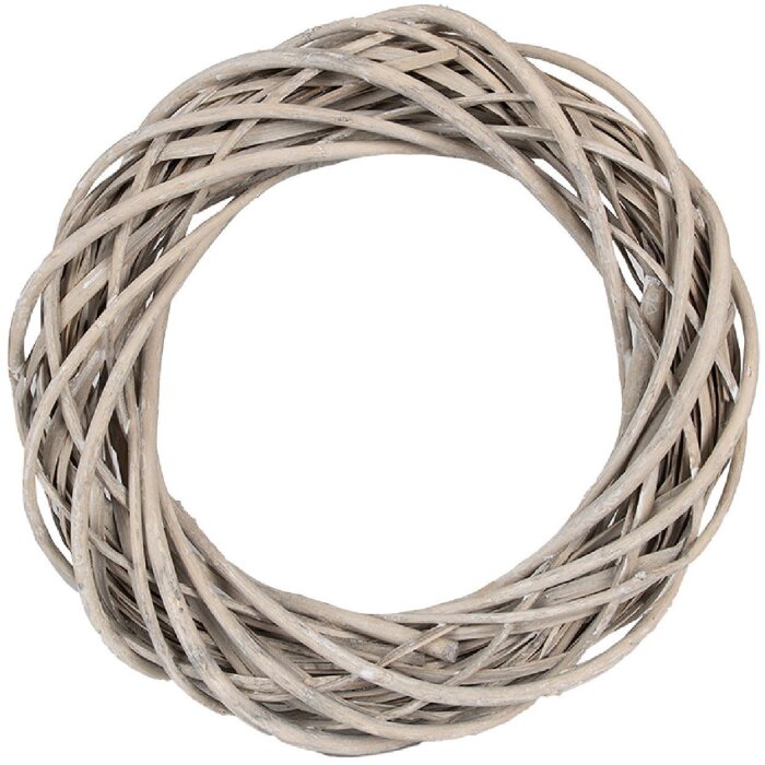 Corona decorativa Clayre & Eef 6RO0600S Marrón 30x6 cm elegante decoración para la habitación